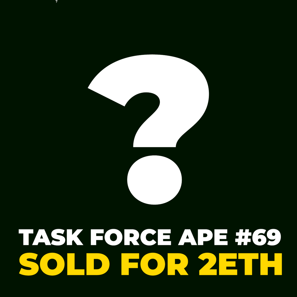 BananaTFA's tweet photo. Genesis BTFA #69 was just purchased for 2 eth! Public sale hasn't even started yet 🐒 https://t.co/hWb4h6CJq6