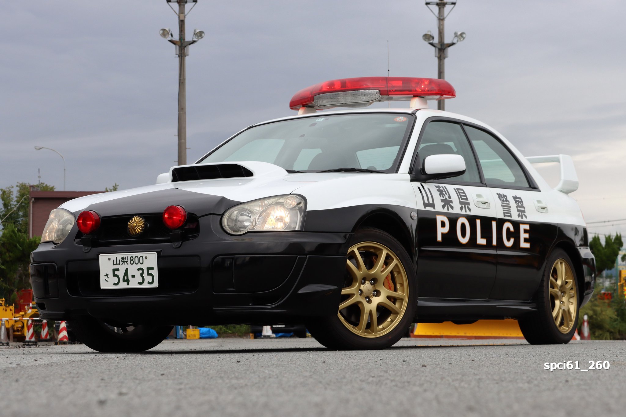 スバル インプレッサWRX STi 2004 栃木県警察高速道路交通警察隊車両