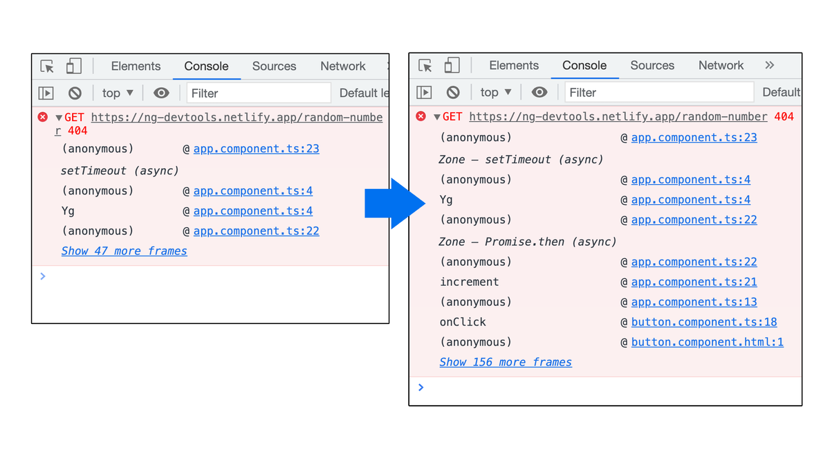 Get a full picture of async operations in @ChromeDevTools now, and trace the root cause of any issues! With the new 'async stack tagging api', any frameworks can use 'console.createTask()' to link these operations. See how @angular did it in ngZone 👇🏼 goo.gle/devtools-angul…