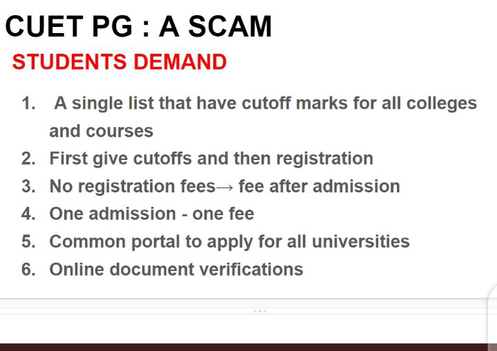 Keshav1821's tweet photo. Sir

CUET was administered to benefit the students but in the name of counseling different universities charge application fee of 500-1000.
It is a huge burden financially please make registration free.
#CUETFEESCAM
#cuetpgscam
@DG_NTA
@mamidala90 @manashTOI 
@PMOIndia https://t.co/z2VPHqMFnC