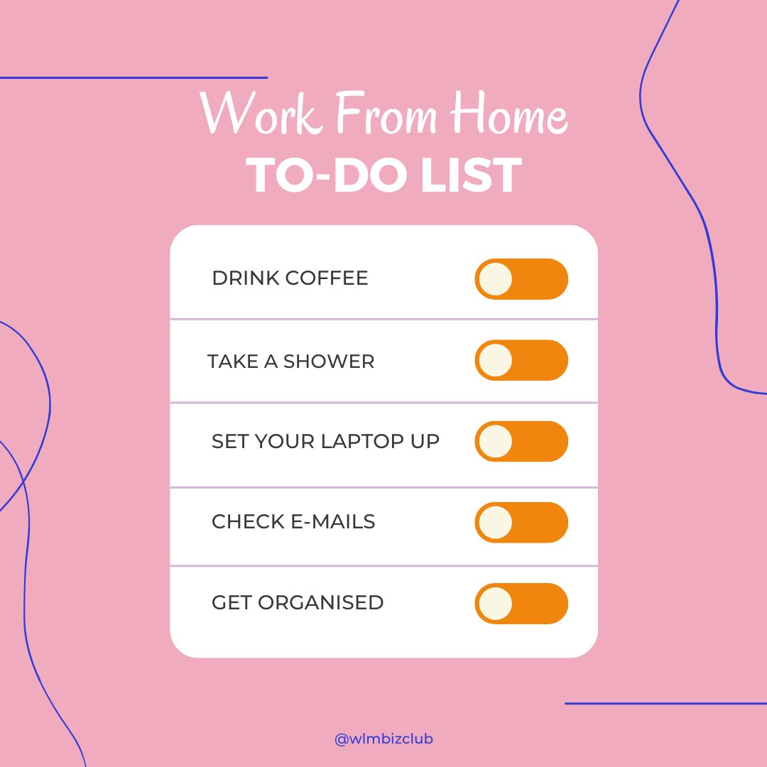 WLMBizClub's tweet photo. Get ready for Monday with our Work From Home List...✨💓

#mavisamankwah #coachmavis #business #businessuk #grants #loans #funding #publicspeaking #diversity #wlmbizclub #womenlikeme https://t.co/ekL2rIleyx