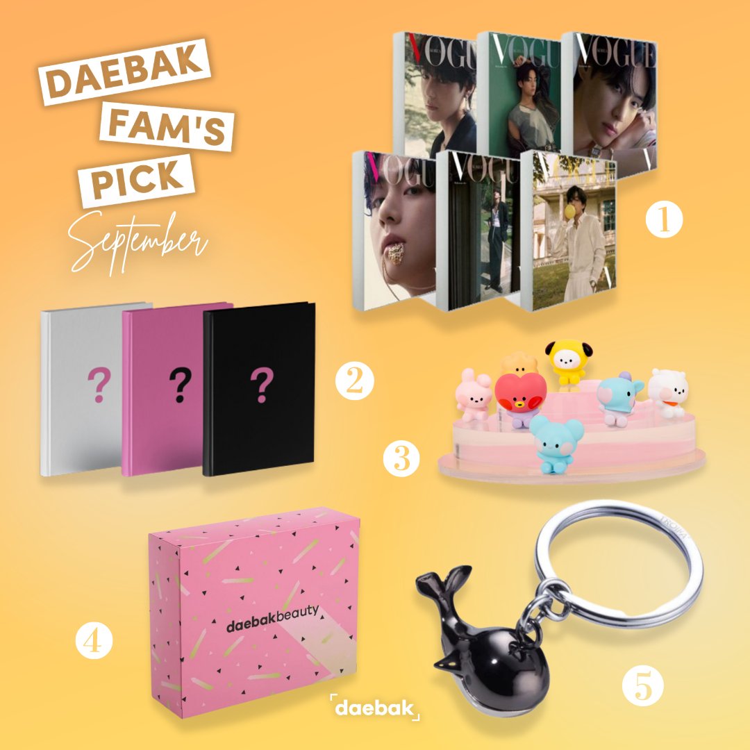 daebakbox's tweet photo. Can you believe it? The month of September went by fast 💨 and it's now the month of October! Let's take a look at the items loved by our Daebak Fam last month 💞

Is there anything you want for yourself? https://t.co/AR1YG0RS8w

#daebak #daebakitems #getdaebak https://t.co/pn5L0f0cyv