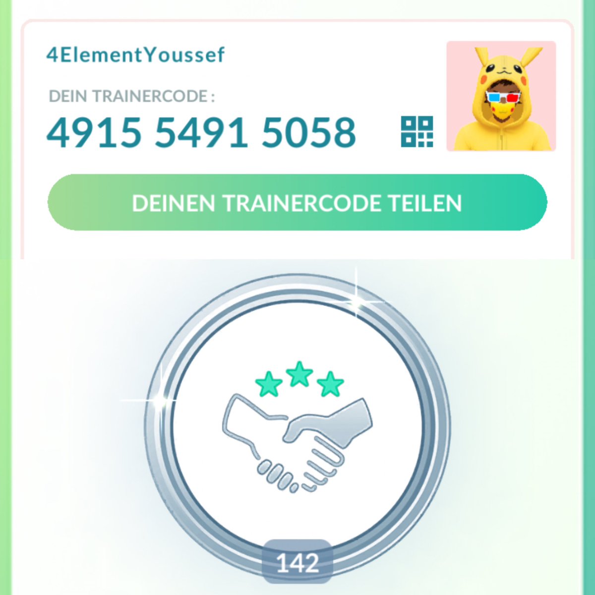 Looking for 35 friends that can open my gifts daily ‼️🎁

Commend or Dm with your ign otherwise I will not accept you‼️

I egg UF/BF so pls coordinate 🤝

RT‘s are really welcome because I need a lot of new friends ♥️🫶

4915 5491 5058

#PokemonGO #PokemonGOfriends