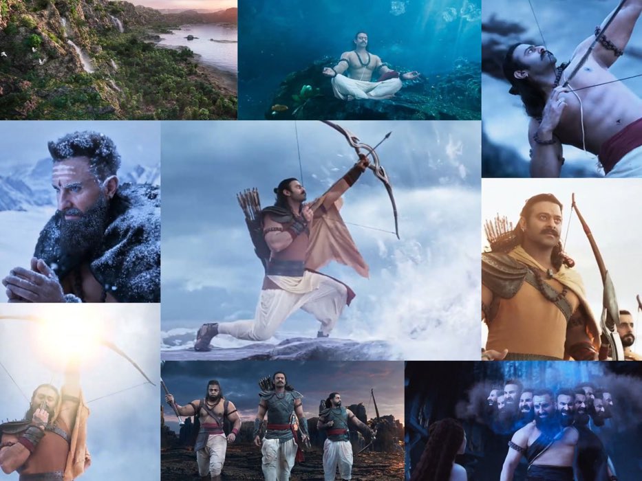 TrendsNeel's tweet photo. India’s timeless epic #Adipurush mind blowing teaser 
Can’t wait to watch the magic of Raghava Ram #Prabhas in theatres ❤️‍🔥🏹
Good luck @PrabhasRaju @omraut https://t.co/BNlmbfIpzg