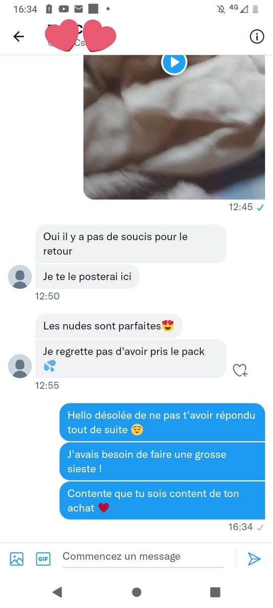 Après une matinée difficile, j'ai fait une longue sieste et tout va bien 😌
D'ailleurs, j'ai vendu un pack de 20 nudes et je vous montre qu'il a bien reçu les nudes 👀