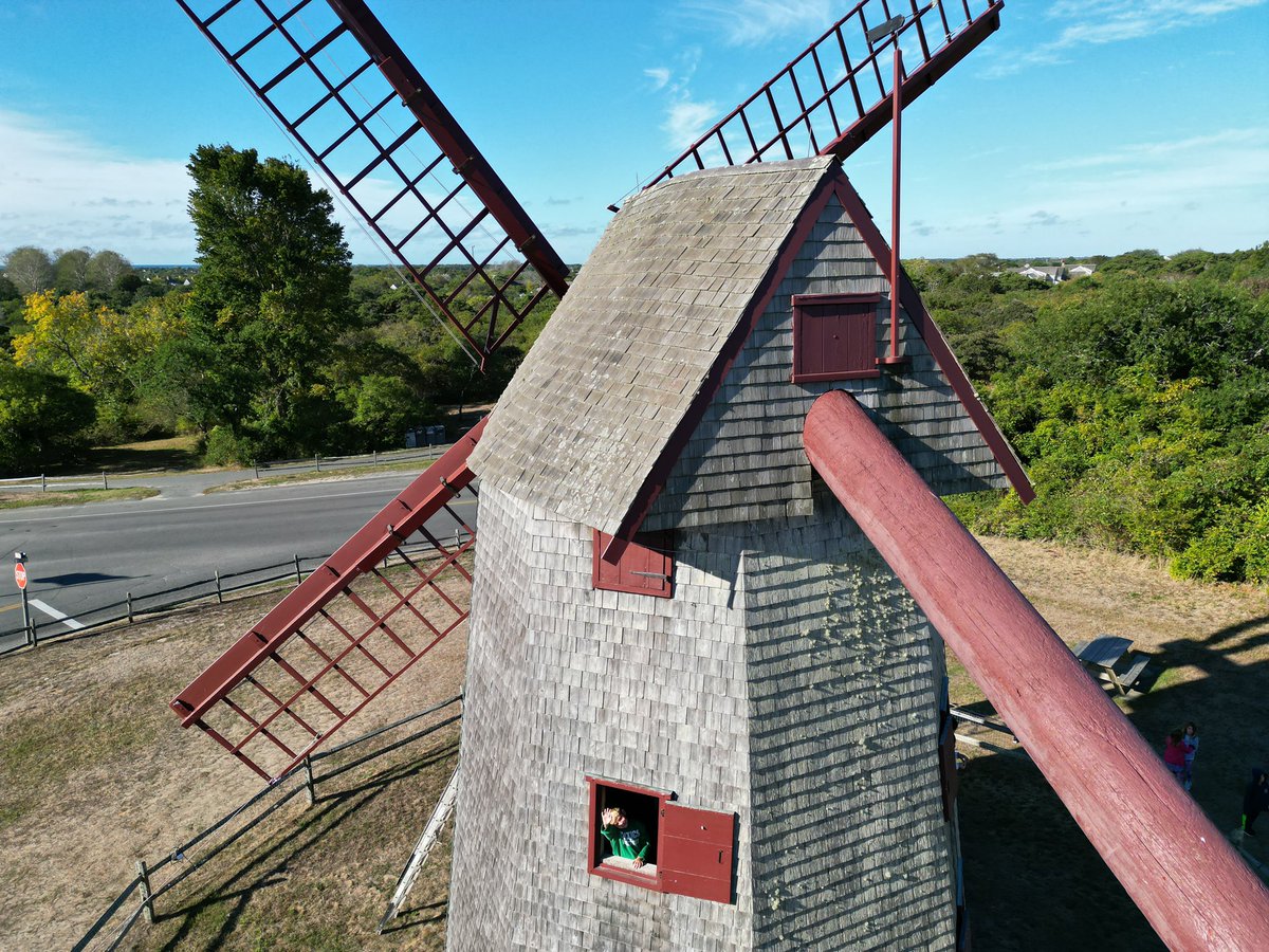 HeyMsClarkson's tweet photo. Great field trip to the Old Mill with @ackhistory !
#nantucket #djimini3pro @DJIGlobal https://t.co/6O5hzM9zLc