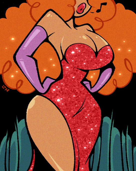 Sara Bellum x Jessica Rabbit - Halloween 02 