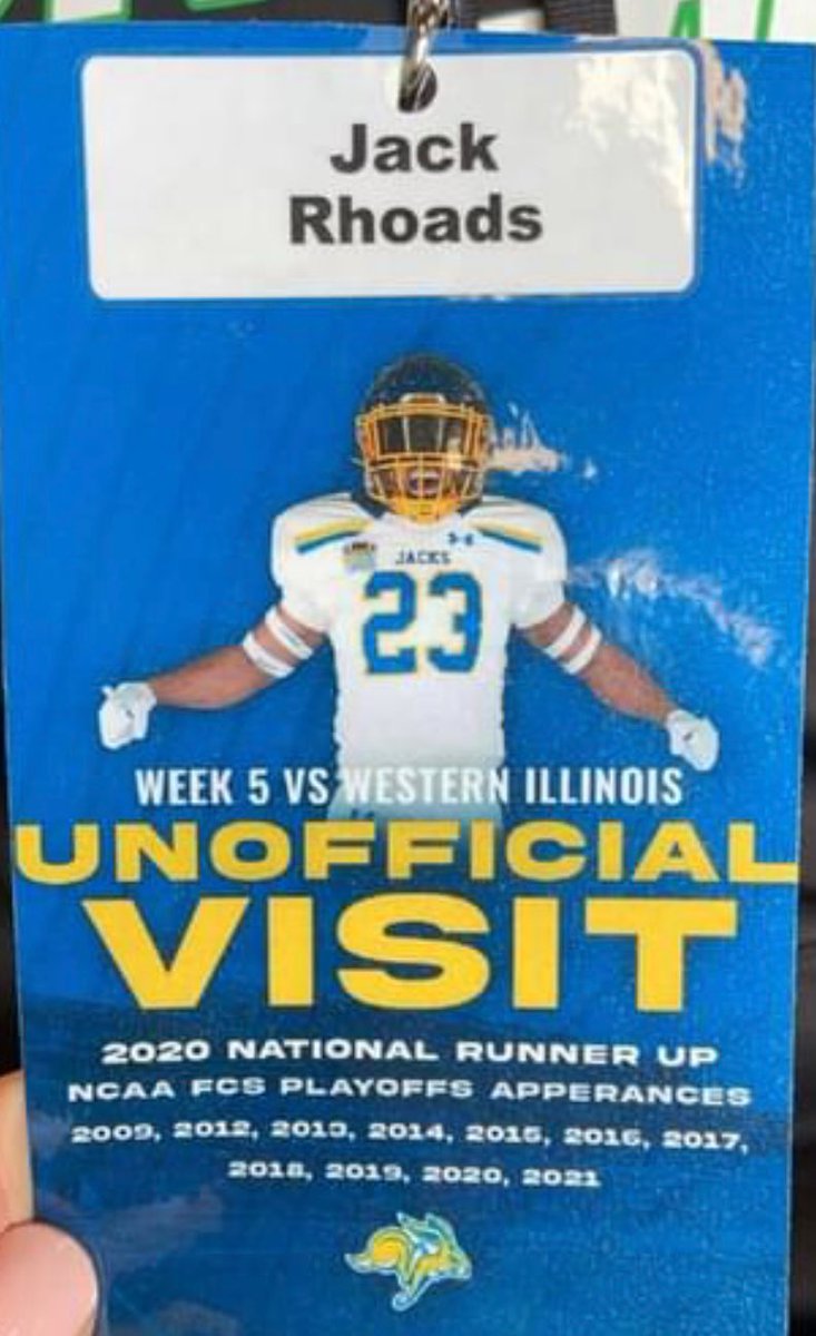 Jack Rhoads (@jack_rhoads15) on Twitter photo Had a great time in Brookings watching <a href="/GoJacksFB/">SDSU Football</a>!! Thanks again for the invite <a href="/Coach_JDavis/">Joshua Davis</a> #gojacks Had a great time in Brookings watching <a href="/GoJacksFB/">SDSU Football</a>!! Thanks again for the invite <a href="/Coach_JDavis/">Joshua Davis</a> #gojacks