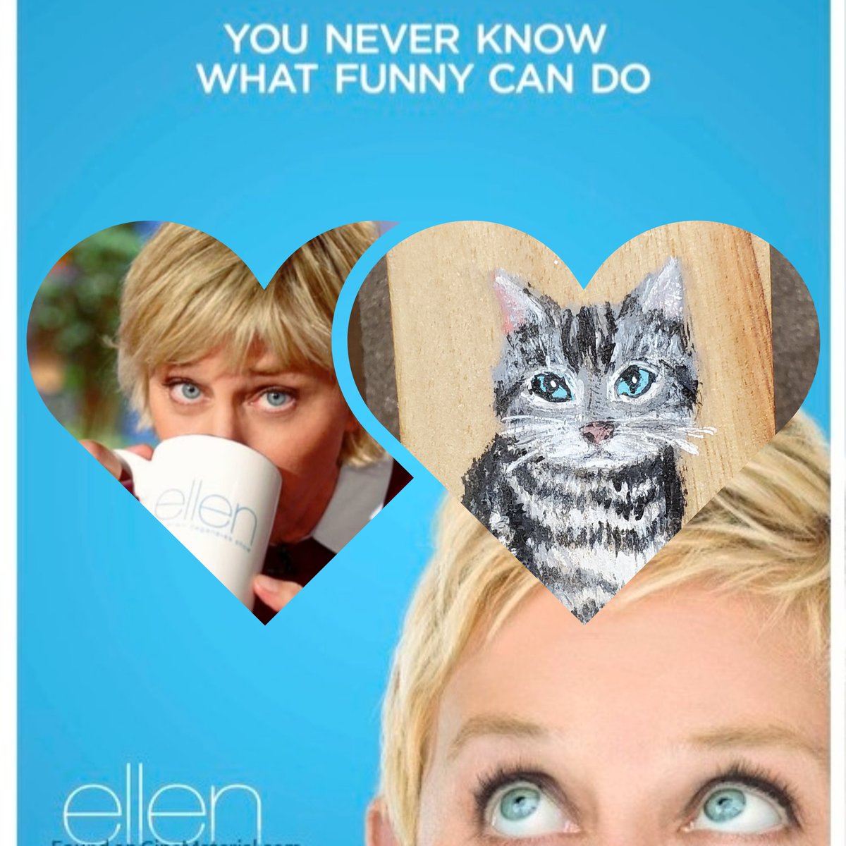 alwaysgo8's tweet photo. Today at the market, when I saw this blue-eyed kitten, I couldn't help but own it, because I am a big fan of Ellen DeGeneres's #blueeyes

#EllenDeGeneres #Portiaderossi #theellenshow
#Standup
#Ellensitcom #Legend #Iconic #idol
#QueenofdaytimeTV
#LGBTQ🌈 #rolemodel https://t.co/em4NOO9Z87