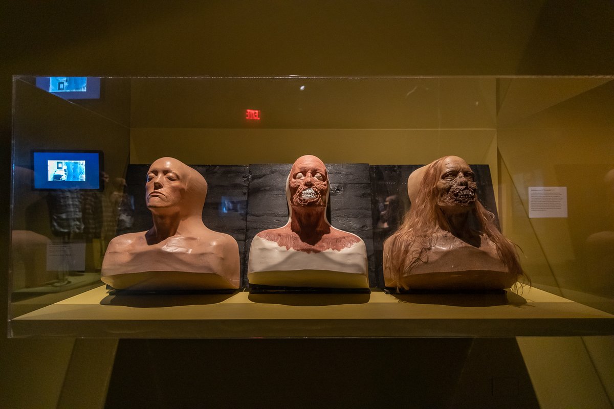 MovingImageNYC's tweet photo. .@WalkingDead_AMC is back tonight!

Revisit the iconic series in our LIVING WITH THE WALKING DEAD exhibition—featuring rare behind-the-scenes materials, costumes, props, visual effects, and so much more! Get your ticket: https://t.co/pc4XmEaVO7 #TWD #TWDMoMI #TWDFamily https://t.co/8bDZh2t0OP