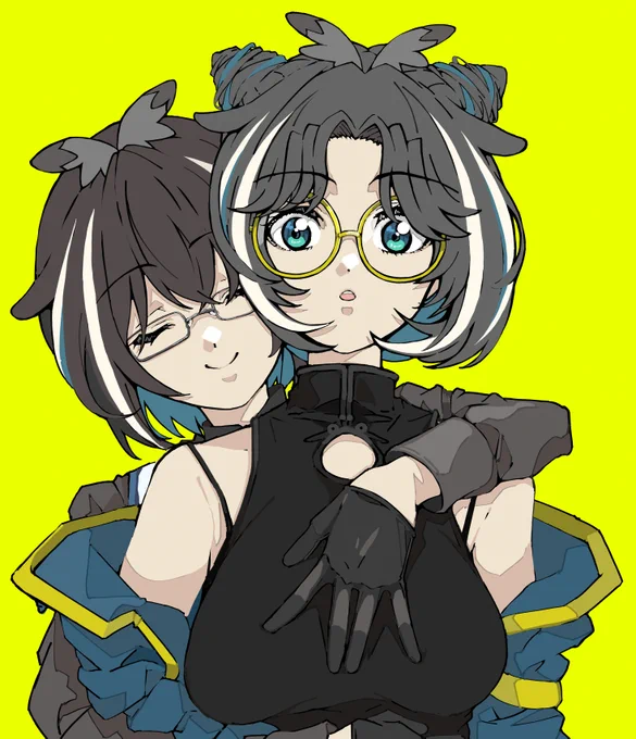 初期浦さんと今浦さん #絵ーじぇんと 