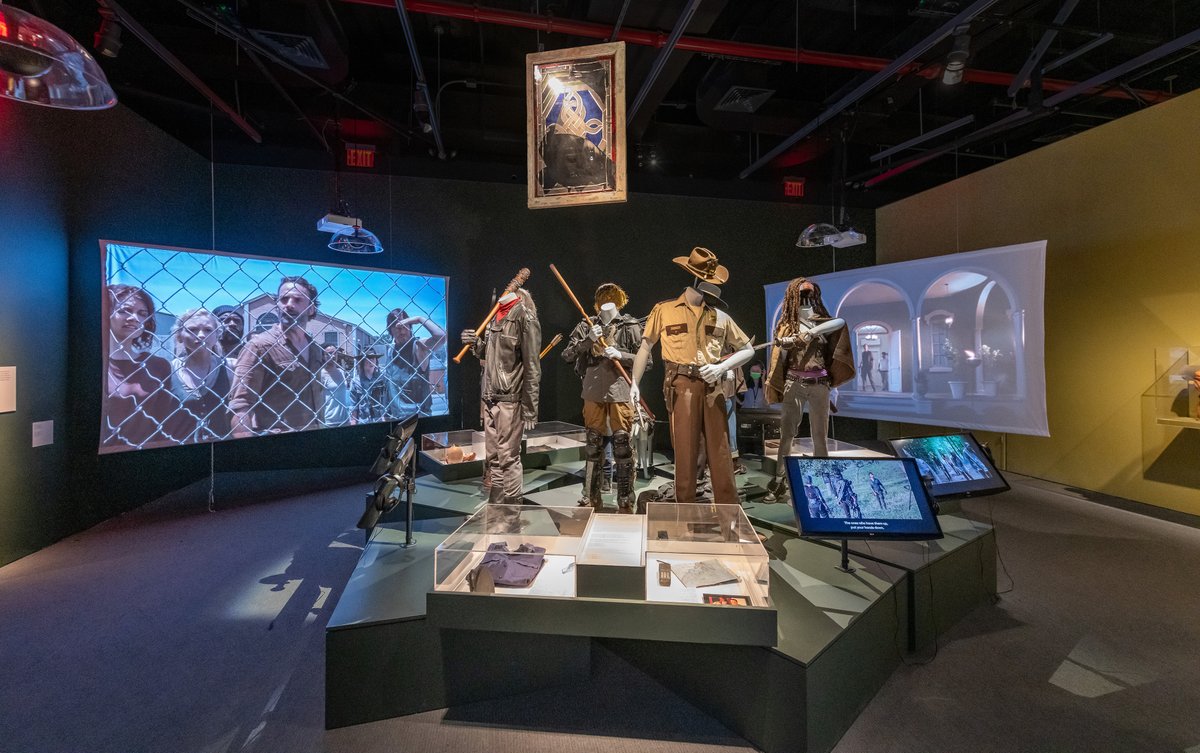 MovingImageNYC's tweet photo. .@WalkingDead_AMC is back tonight!

Revisit the iconic series in our LIVING WITH THE WALKING DEAD exhibition—featuring rare behind-the-scenes materials, costumes, props, visual effects, and so much more! Get your ticket: https://t.co/pc4XmEaVO7 #TWD #TWDMoMI #TWDFamily https://t.co/8bDZh2t0OP