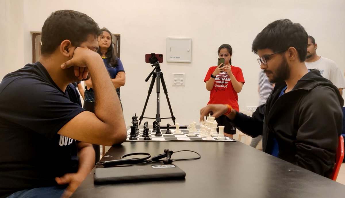 GIM_Sanquelim's tweet photo. The Grandmaster '22 finale, organised by Prayas - The Sports Club of GIM, witnessed the clash of strategies, composure, and stealth from the best of the best chess heads at the Goa Institute of Management.
#GIM #EventsAtGIM #Sports #Chess #Goa #MBA https://t.co/XXI6ljI8kW