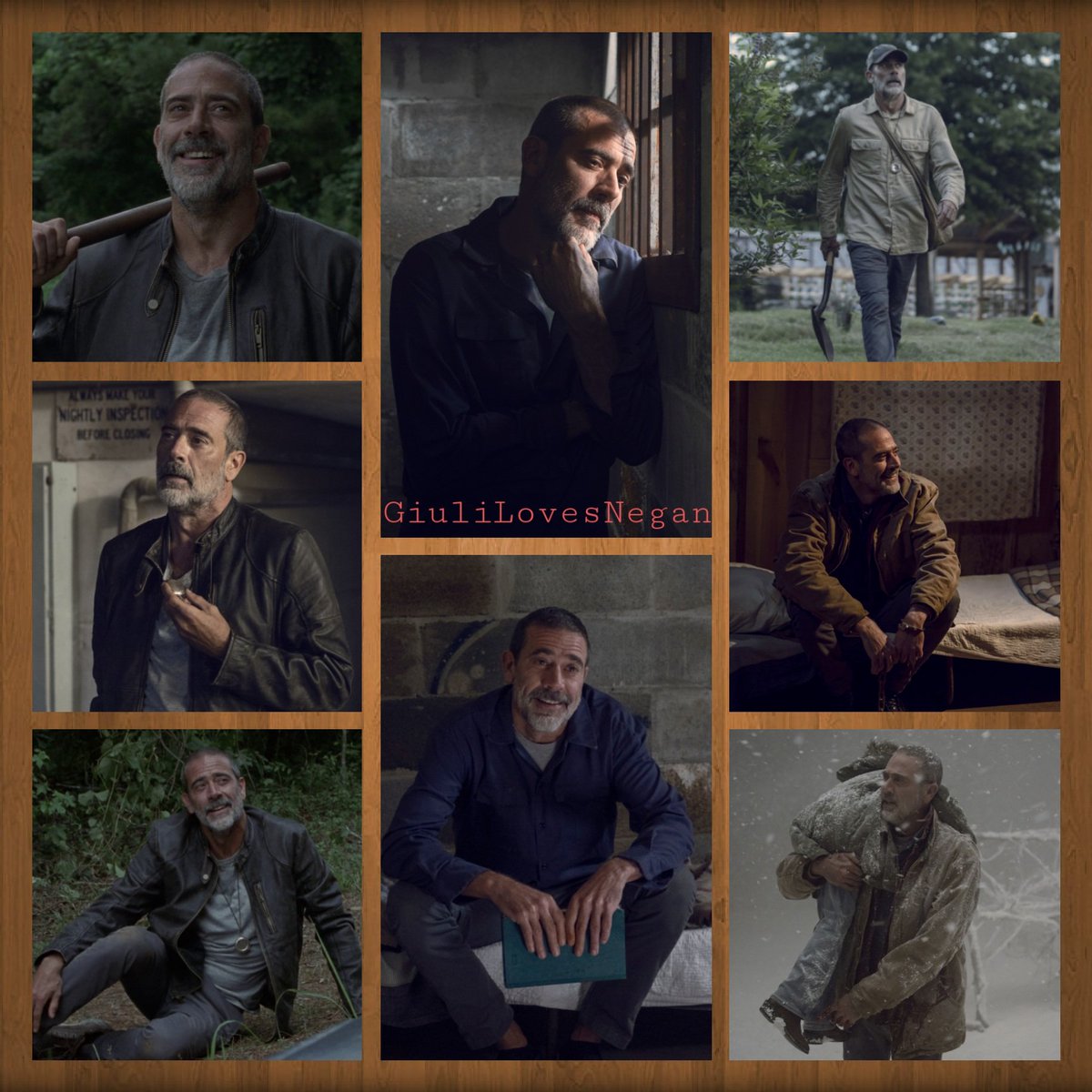 GiuliLovesNegan's tweet photo. I've made this photo collage  of my favorite character in TWD- Negan, over the years.  Thank you @JDMorgan for playing Negan, you're so amazing. My favorite ❤. I hope you like it 🙂.
( Open this thread to see more pictures ) https://t.co/yZIgMsuSSZ