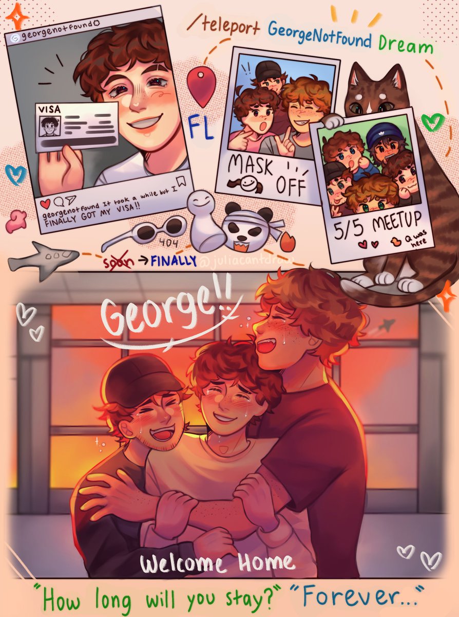 WELCOME HOME GEORGE <3 
#dreamfacereveal #dreamfanart #georgenotfoundfanart #sapnapfanart #dteamfanart