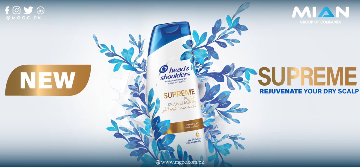 Use Head & Shoulders to get up to 100% dandruff free hair, prevent recurring dandruff and keep you confident, always!
#HeadandShoulders #HeadandShouldersPakistan  #DandruffFree  #MGOC #ISLAMABAD #LIPTON  #UNILEVER #PAKISTANTOBACCOCOMPANY #procterandgamble #NATIONALFOODS #ekaterra