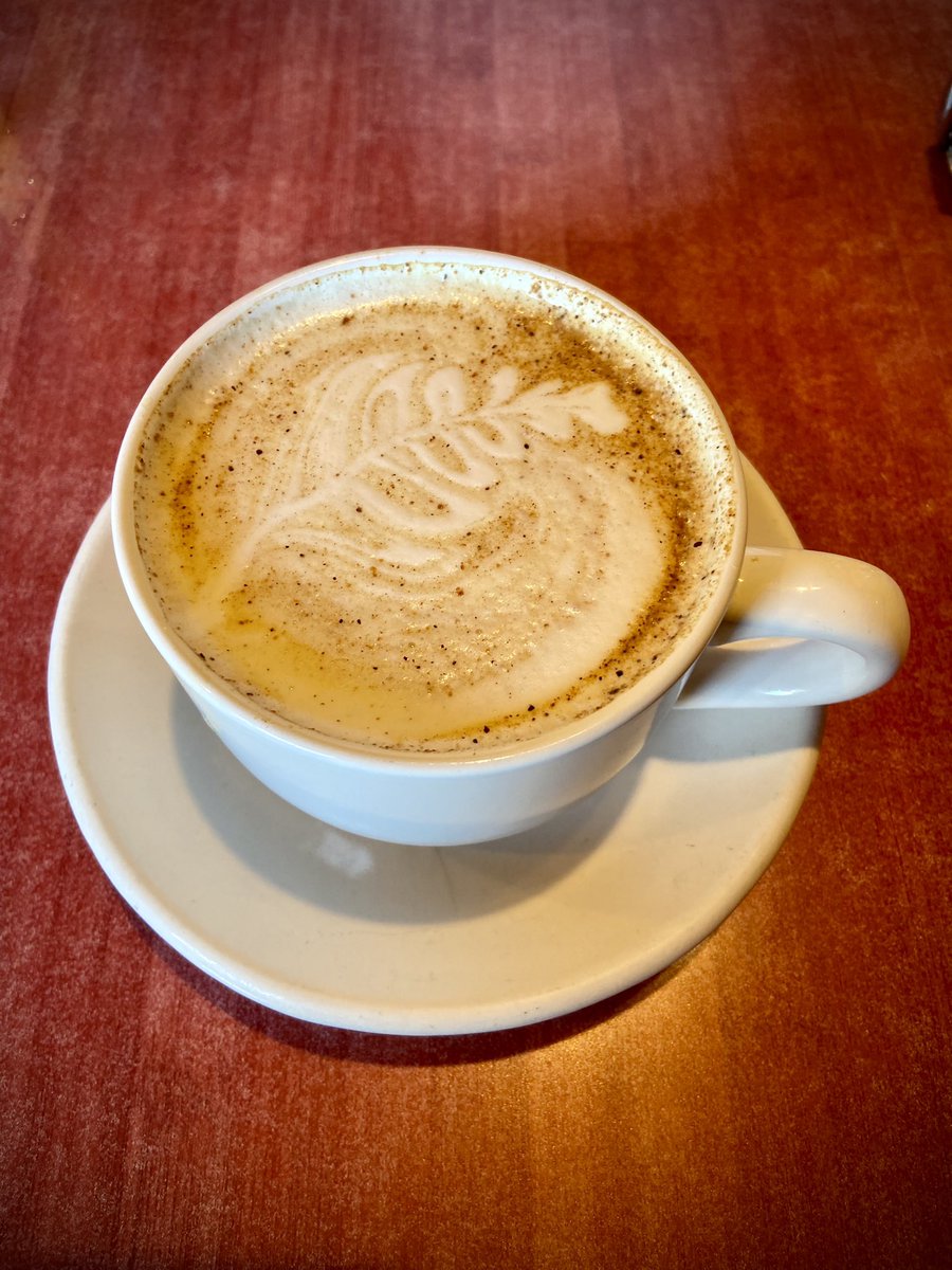 BrandyLRenfro's tweet photo. First pumpkin beverage of the season. 🎃 Pumpkin Pie Latte @eggtcKC #PumpkinEverything https://t.co/ukAbr8cYqA