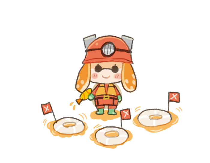 インクリング 「たのしいバイト 」|才口オトウフのイラスト