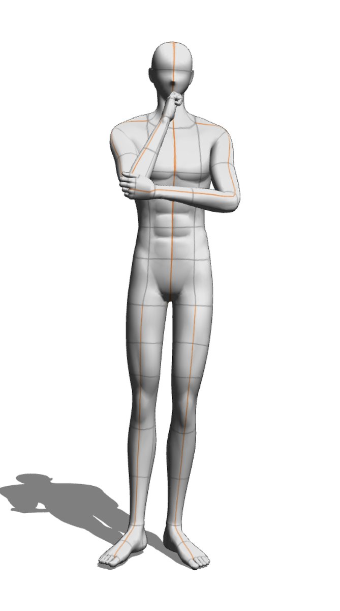 「3D人形練習。これは中々の"おやおや"では!? 」|:D@TRPGシナリオ頑張るぞい。のイラスト