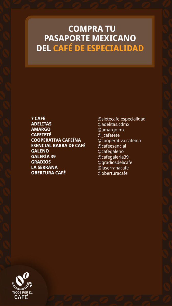 Señora, usted necesita comprar el pasaporte del café de especialidad y regalárselo a su viejo.  
#todosporelcafe #pasaportedecafe
Aquí lo venden ⬇️