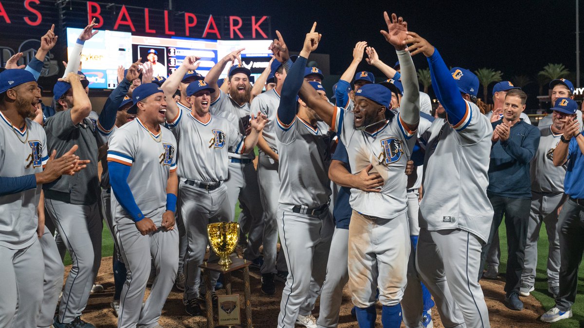 MiLB's tweet photo. “I came to play. I play hard.”

Safe to say Vidal Bruján speaks for the whole @DurhamBulls team, which claimed the International League championship on Saturday. 

#TripleAWeekend 

https://t.co/77geUUNiI1 https://t.co/J6pT6xHKbr