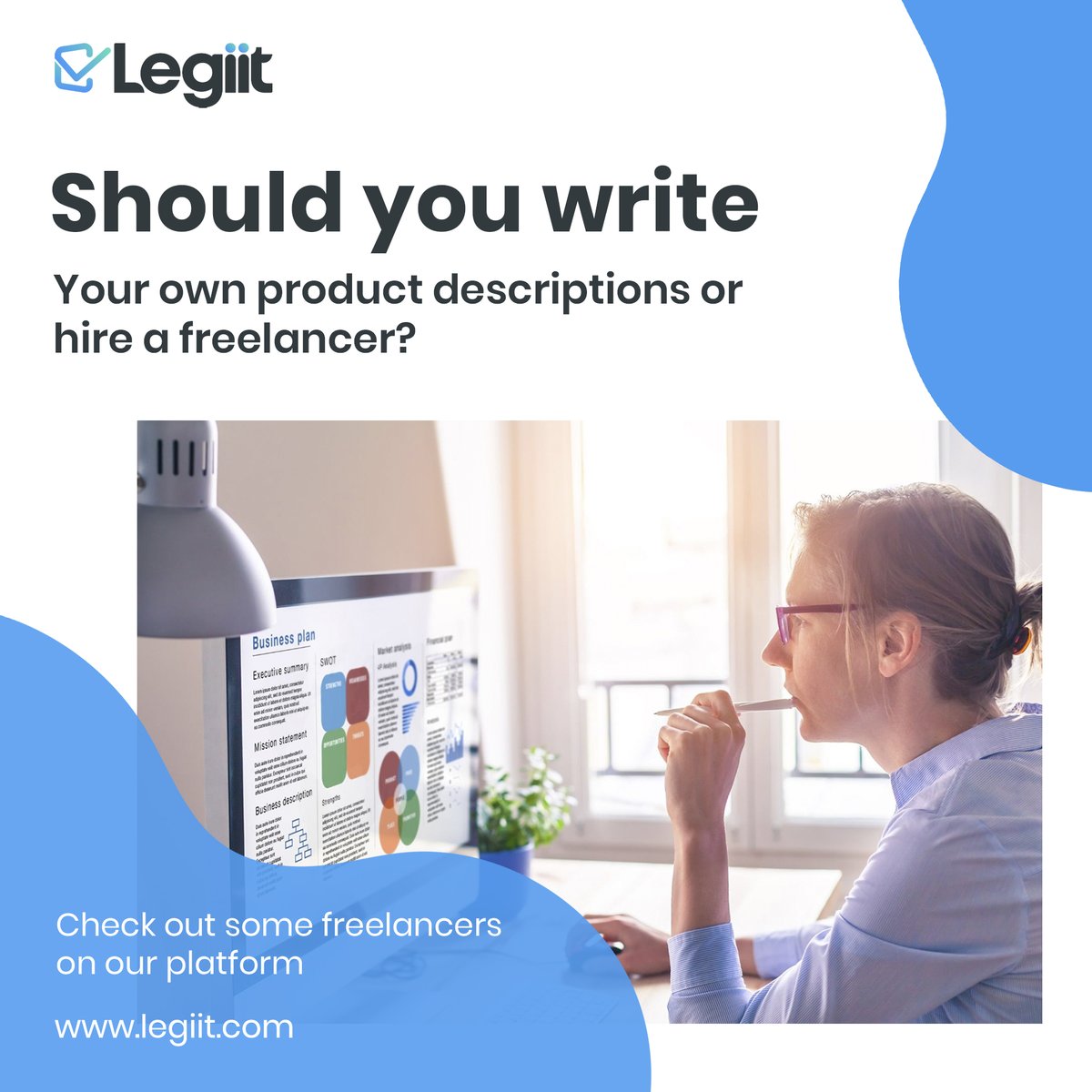 legiitcom's tweet photo. π€Should you write your own #productdescriptions or hire a #freelancer?
Find the latest Legiit deals here: https://t.co/O2UTVx25Vg
#productdescription #excelspreadsheets #websiteediting #virtualservices #virtualassistant #socialmedia #freelancewriting #legiit #freelancing https://t.co/CsJ7hxEXxS