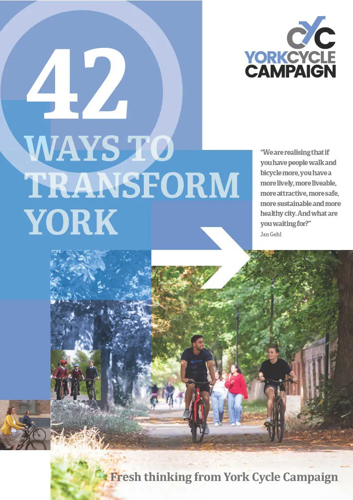 What will it take to make #York a real cycling city? Everyone should be able to cycle safely to the places they need to get to, whatever their age or physical ability. We're ready for a #GearChange for #ActiveTravel - are you?