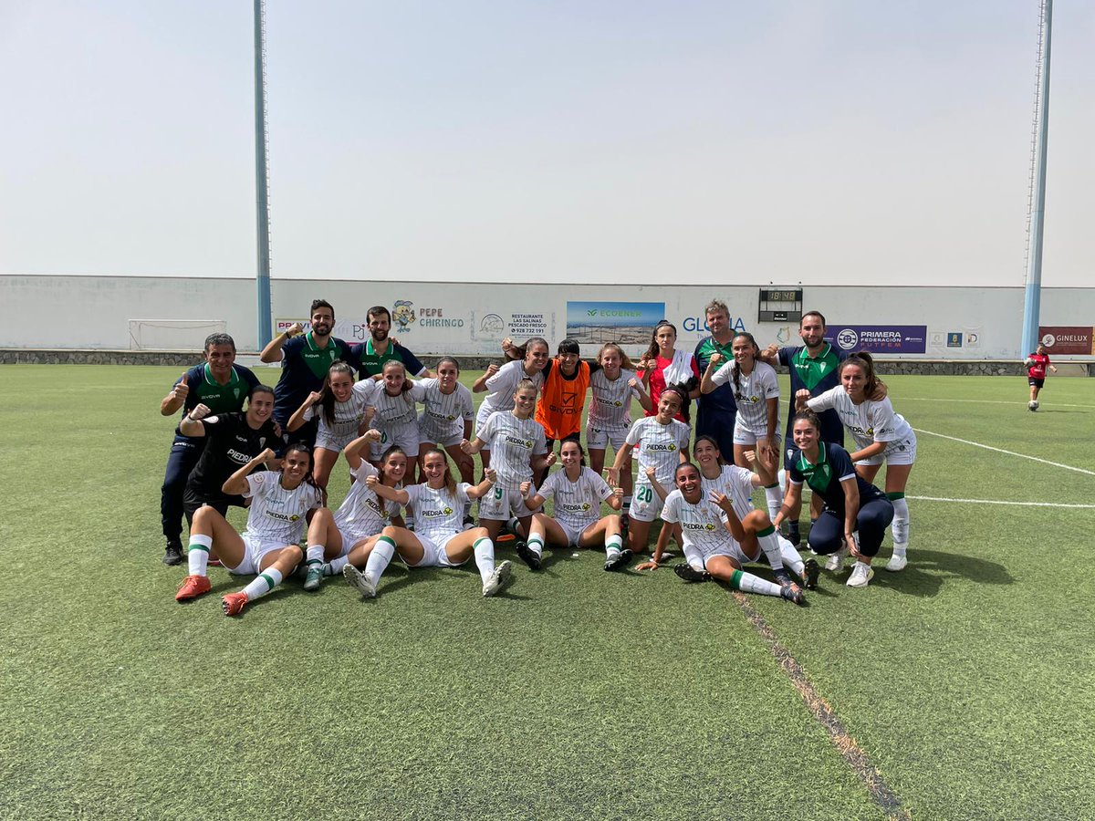 Era cuestión de tiempo! Trabajazo de equipo que luchara hasta el final. <a href="/cdjuangrandef/">Maspalomas Costa Canaria CD Juan Grande</a> 0 <a href="/CordobaFemenino/">Córdoba CF Femenino</a> 3. Os lo merecéis chicas ! A seguir