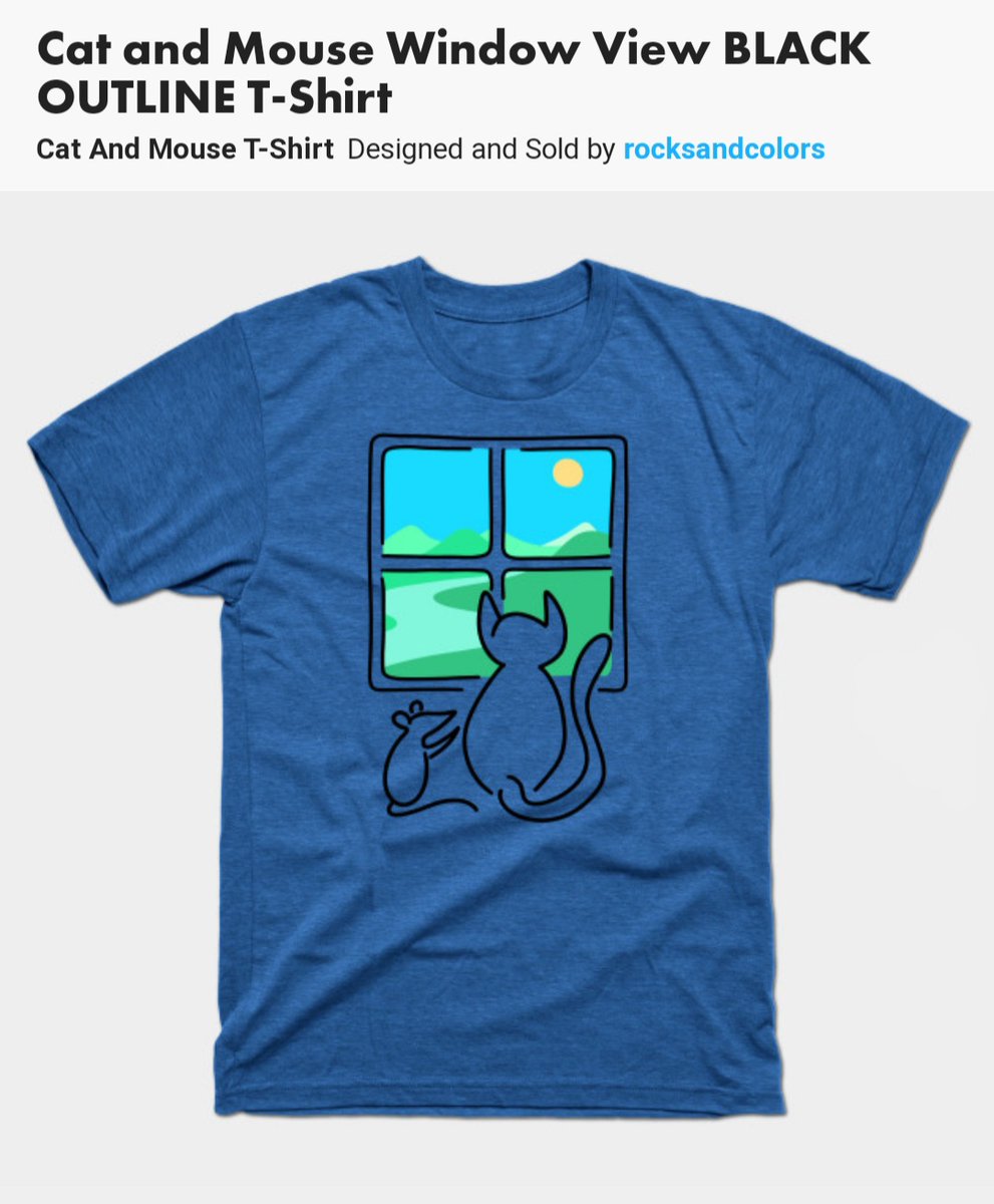 teepublic.com/user/rocksandc…

Visit #teepublic #store for more.
1 day #sale!
#design #catandmouse #cat #mouse #window #windowview #lush #scenery #landscape #printondemand #shop #onlineshopping #apparel #clothes #Tshirts #Hoodies #mugs #art #notebooks #pillows #pins #magnets #gifts