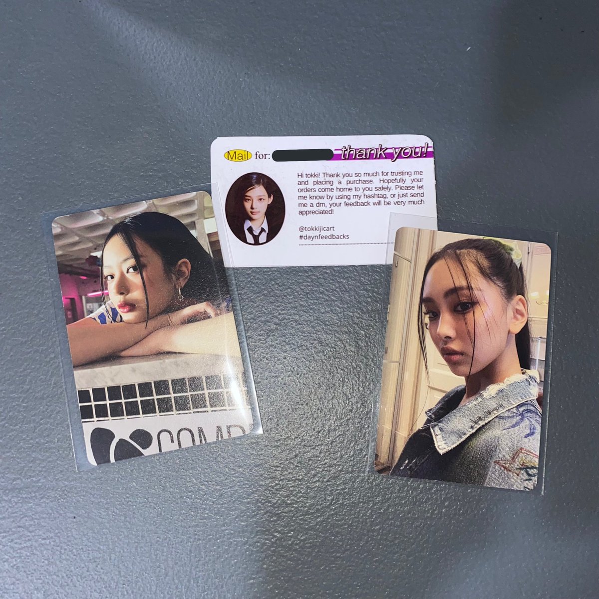 ning2kart's tweet photo. 💌 newjeans weverse and blue book ver pcs
sorry sa late feedback but thank you so much dayn @tokkijicart for the very smooth transaction! ✨ i also appreciate you for being accommodating 🫶🏼 forda budol ulit sa comeback! 🤍
#daynfeedbacks https://t.co/DmaZELXL9z