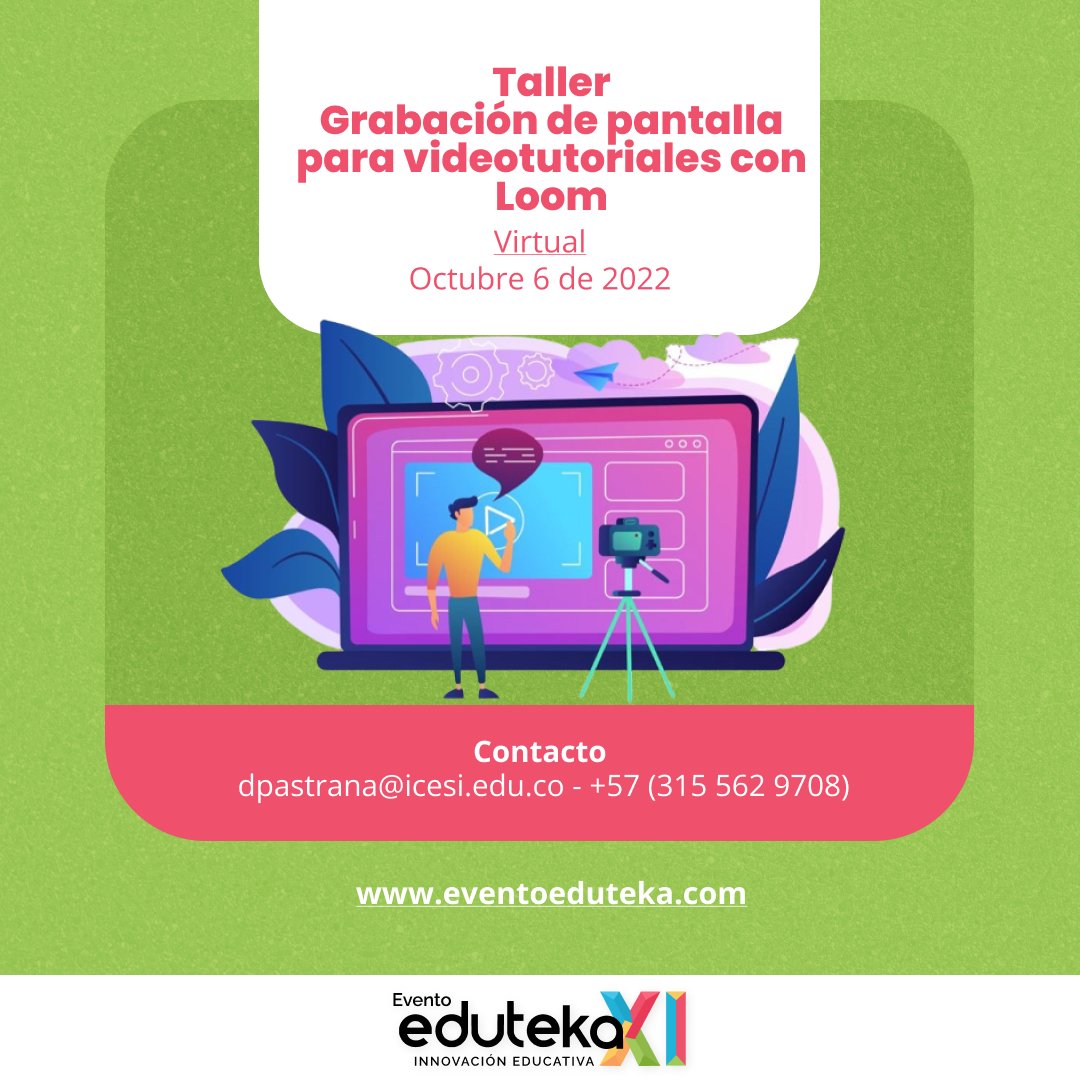 eduteka's tweet photo. ¿Aprender Haciendo?😮
Sí, así es la metodología que utilizamos en nuestros #talleres del evento #Eduteka. Conoce todas las opciones e inscríbete https://t.co/i0LznakbAe
Es una oportunidad de actualizar tus conocimientos y aprender nuevas formas de enriquecer tus clases👩‍🏫 https://t.co/h2WhbZjNHF