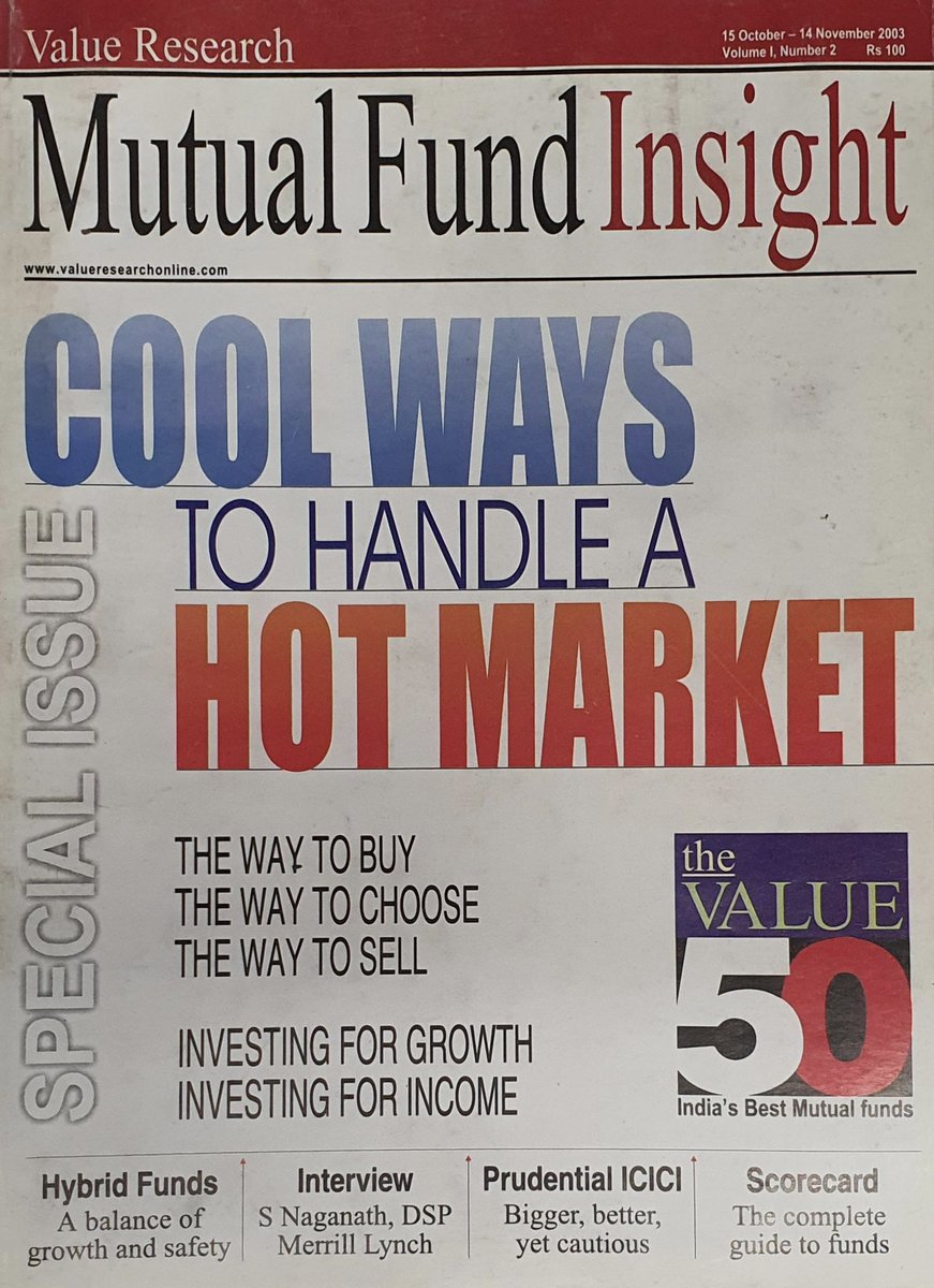 dhirendra_vr's tweet photo. One year in, we exposed a loophole that some clever investors had been exploiting. In a big win for the common investor, this led to the rule of time stamping of each fund transaction which put an end to the practice.
Join us as we look back.
#20YearsOfMFI 19 days to go! https://t.co/umrPARBOnY