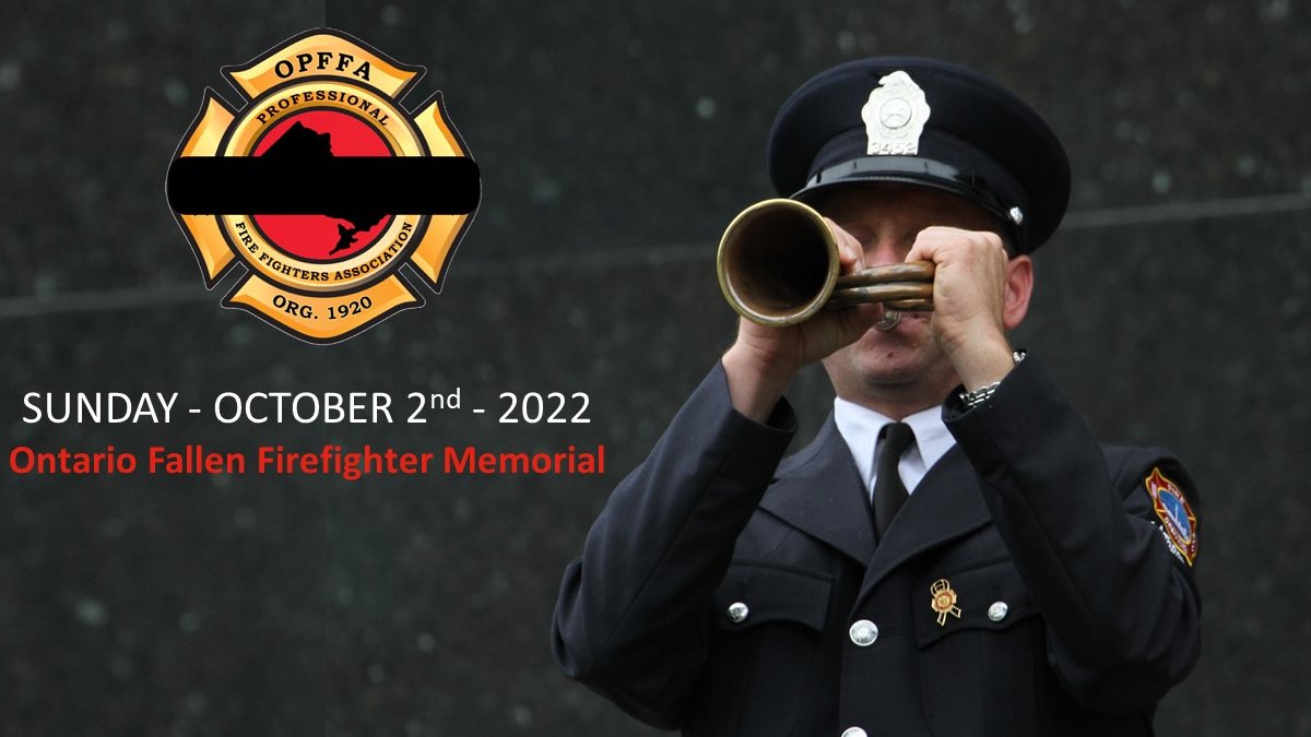 Today we observe a moment of silence in honour of our fallen sisters &amp; brothers that paid the ultimate sacrifice at the Ontario Fire Fighters Memorial at 1pm at Queens Park. #RIP #NeverForget #OPFFA2022 
<a href="/iaffcanada/">IAFF Canada Fire Fighters - Pompiers AIP Canada</a>