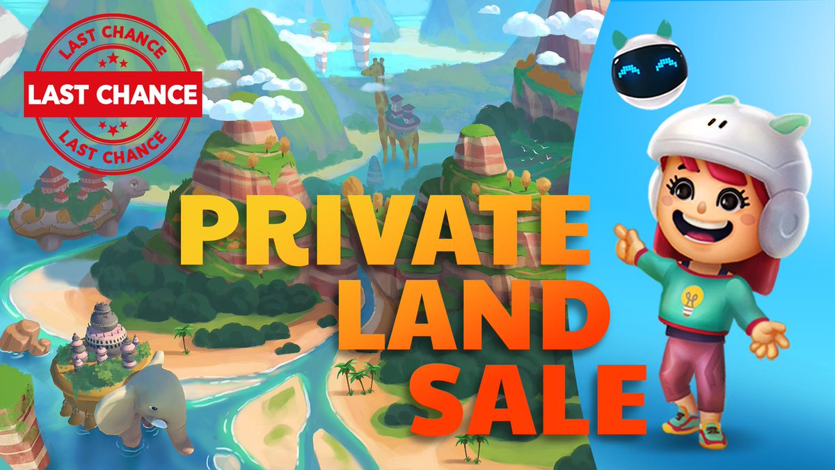 LAST CHANCE TO GET A LAND AT 50% DISCOUNT!!🔥🔥 The Private Land Sale is coming to an end in less than 24 hours. It's your last chance to get a Land at a starting price of 100,000 WNK (~$350). Get your land here 👉 winkyverse.io/map #landsale #Metaverse