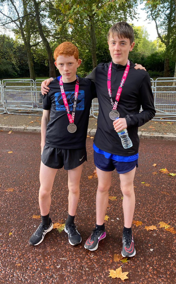Congratulations to James and Kieran who represented the Scotland U15 team in the London Mini Marathon Championships this weekend