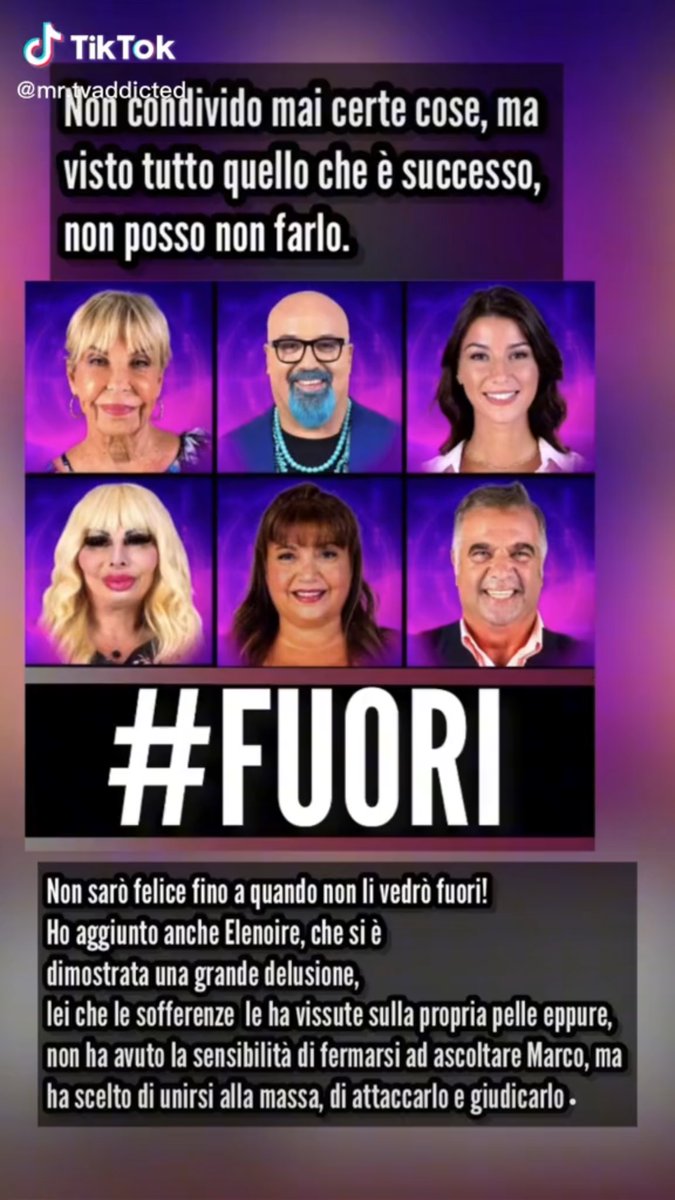 🚨CONDIVIDIAMO QUESTO POST🚨
#GFvip #GrandeFratelloVip #iostoconmarco
