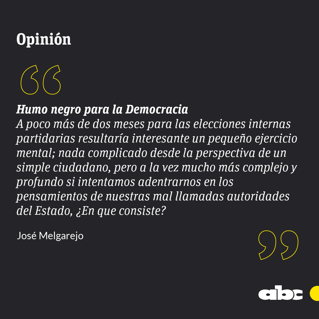 ABCDigital's tweet photo. #OpiniónABC | "Humo negro para la Democracia", por @JIMelgarejo.

Leé más: https://t.co/sMSoAOUQ0o 

📱 Telegram: https://t.co/7xVfKbbIT5

📱 Whatsapp: https://t.co/ppKbXvgpON https://t.co/BvhzgSgy49