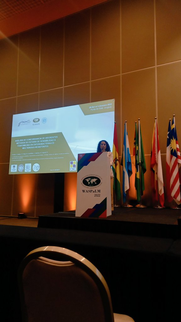 antibiotica's tweet photo. Último día del Congreso #WASPaLM 
Romina Papa y @araujolu87 presentan los trabajos seleccionados para exhibición oral en las mesas ALAPAC y SUPAC
@InstitutodeHig1 @laboratorio_HC @VigRafa @SeijaVeronica https://t.co/9U9ixXIt6N