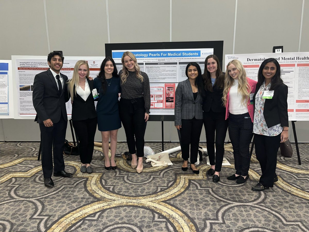 Met a lot of amazing dermatologists, derm residents, and aspiring derm medical students at the Annual Ohio Dermatological Association meeting! Thankful for the opportunity to present my recent project as well. Already looking forward to next year’s meeting!🔍🥼⚕️
#dermtwitter