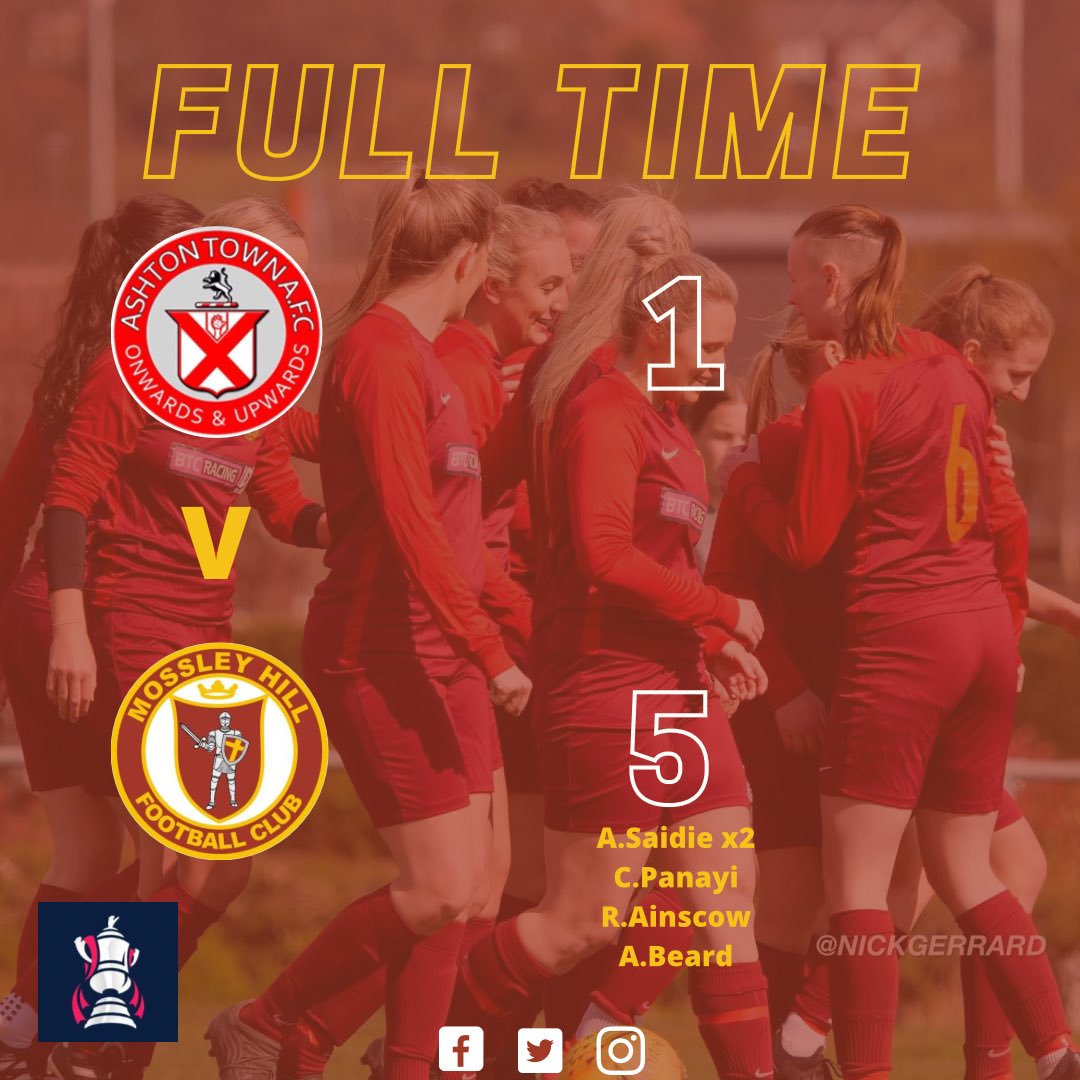 ꜰᴜʟʟ ᴛɪᴍᴇ

We have done it 🥳 We are back in the hat for the next round of the @VitalityWFACup  🤩

Thank you Ashton for your hospitality 👏👏 Good luck for the rest of the season 

#UTMHL
#oneclub