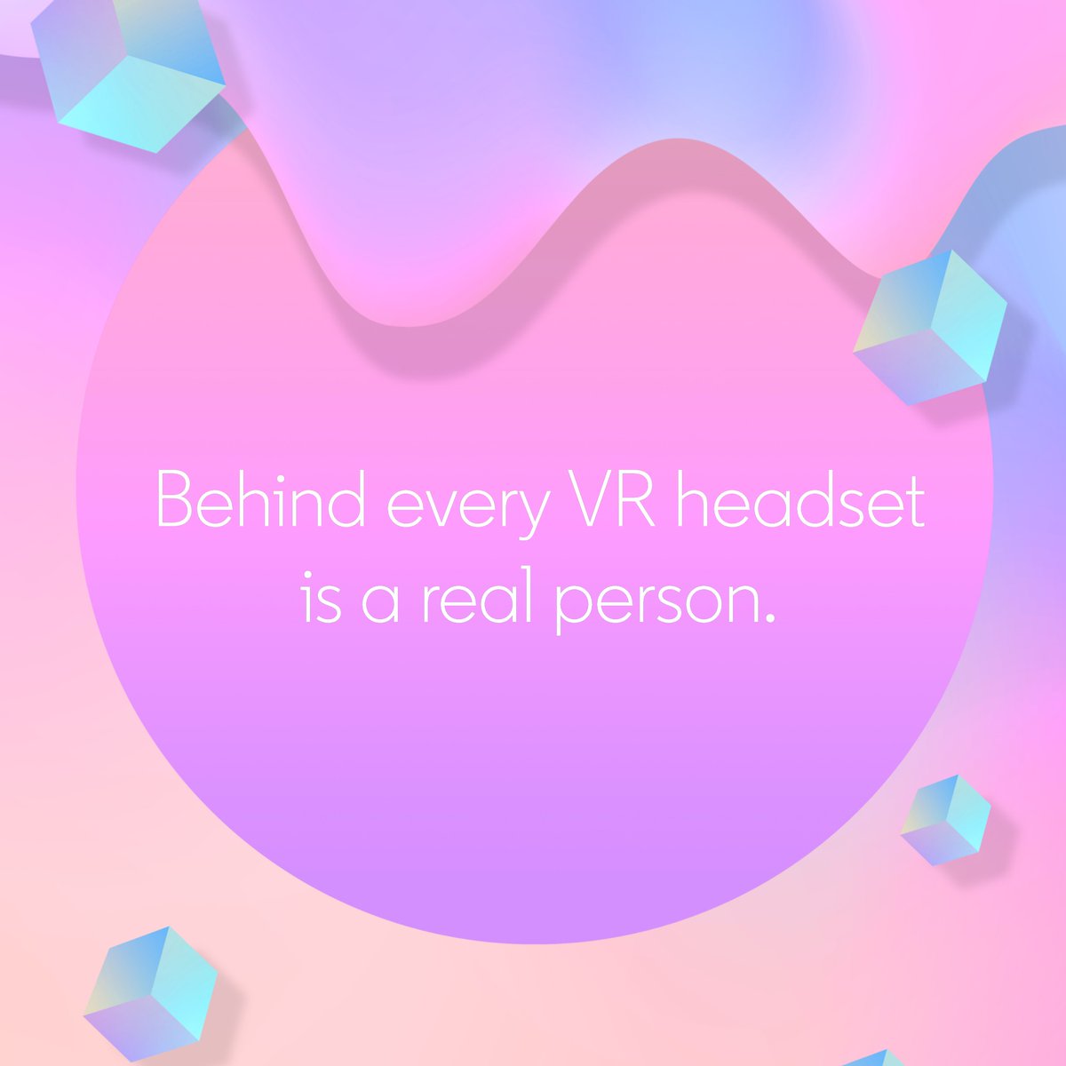 spatialnetworks's tweet image. Behind every VR headset is a real person 🕶️
#socialVR #spatialnetworks #metaverse