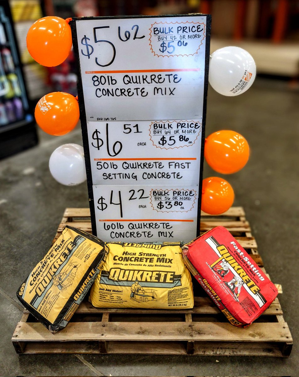 corey4159's tweet photo. Here is our Quikrete Bulk Pricing display at our PROdesk!

Hopefully it will help drive some more sales!

@BrianMcL70 @TheeRyanKearns @bishoff_tim @HomeDepotRoss @QUIKRETE https://t.co/fW69TmIr2D