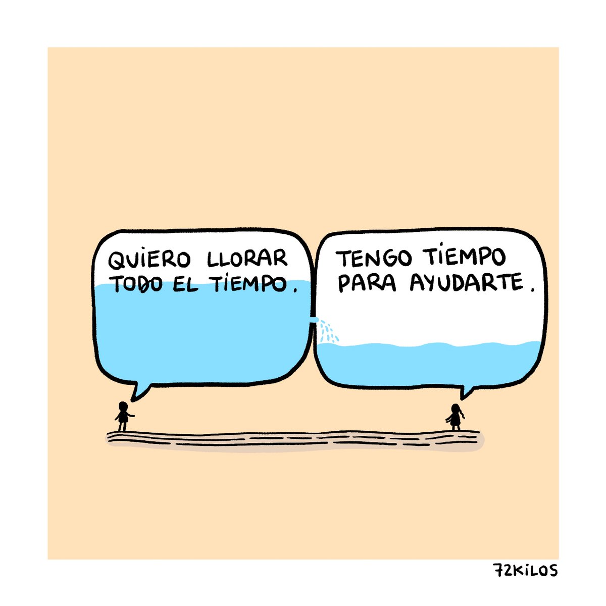 Llorar todo el tiempo.