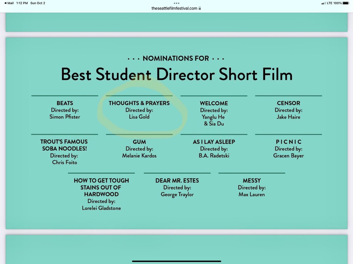 scriptogold's tweet image. Thanks for the nomination, @film_seattle!