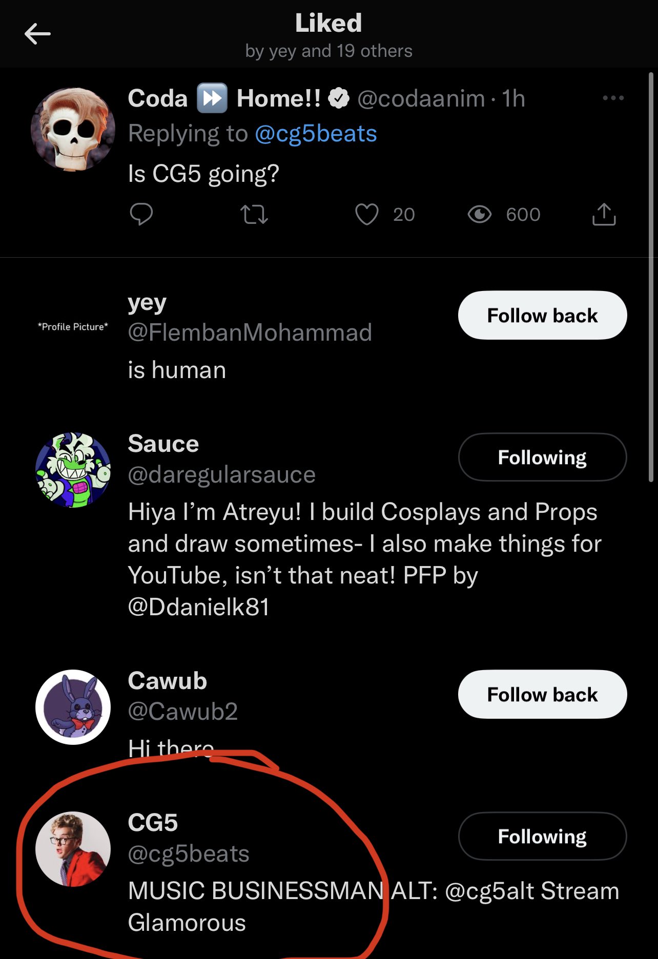 CodaAaAhh scary!!! on Twitter "cg5beats Is CG5 going?" / Twitter