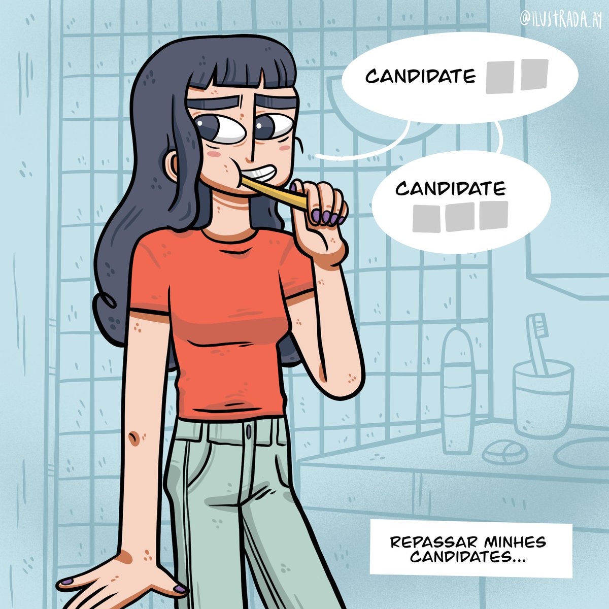 CantoAy's tweet photo. [Aquela do voto certo]
@ilustrada_ay
.
.
#arte
#mulheresquadrinistas 
#hq 
#artesequencial 
#ilustradora
#votocerto 
#eleicoes2022 
#procreateart 
#womanartist  
#domingo 
#ilustra
#ilustrac‌a‌odigital  
#lula2022 
#democracia 
#voto https://t.co/asNpxcbViL