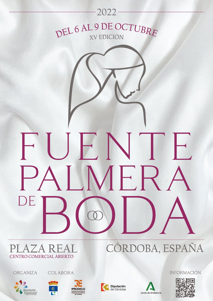 Cordoba24com's tweet photo. El jueves 6 de octubre arranca una nueva edición de Fuente Palmera de Boda. 
+ info: https://t.co/6OEzXE1IvY

#MiProximoDestino
#FPDB
#FuentePalmera https://t.co/pjYv5n1NXx