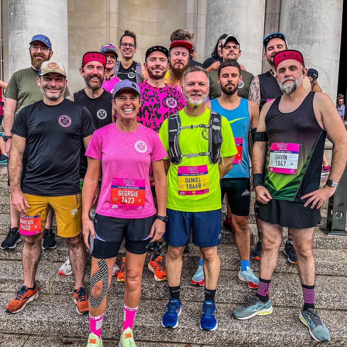 LiCrave's tweet photo. Start, middle and end pictures of today’s @CardiffHalf. Probably should have stopped a few miles in, but decided not to push too hard, and got to the finish line eventually. As ever, great support from the @runningpunks out on course! https://t.co/BXao49kHAj