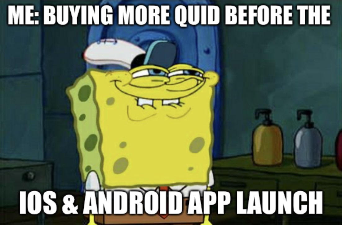 quidikatoken's tweet photo. But seriously, the #Quidverse #QuidityApp launches on both IOS & Android SOON! Have you started or added to your #QUID bag lately?💼 https://t.co/hDYRrwXqou