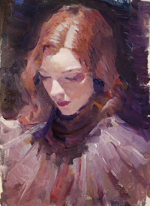 portrait in oils 